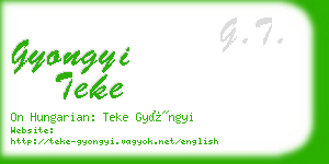 gyongyi teke business card